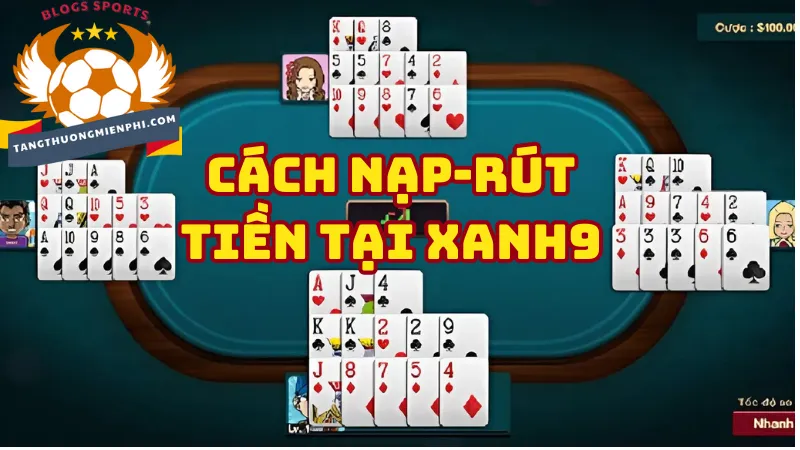 Cách thức nạp – rút tiền tại cổng game online Xanh9